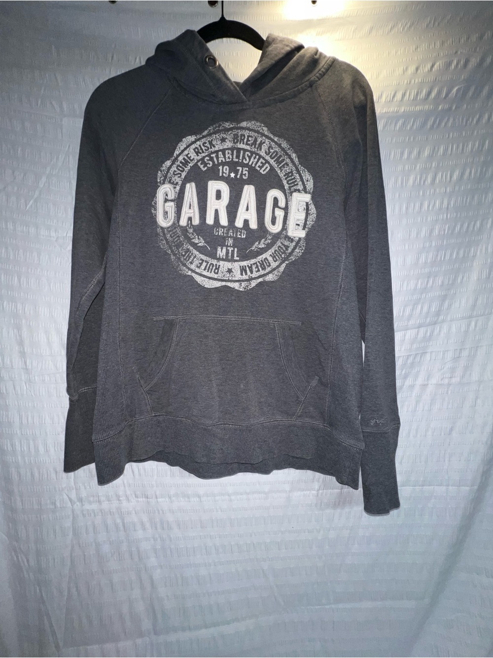 Garage Women's Dark Gray Logo Hooded Sweatshirt